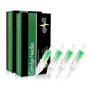 Spark Premium Tattoo Needle Manufacturer 20 Pcs box Disposable Tattoo Needle Cartridge With Safety Membrane