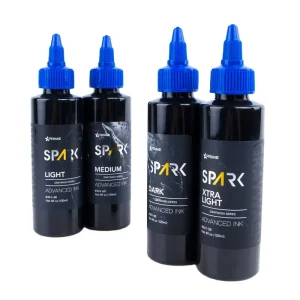 Spark Professional 120ml Organic Premium Permanent Black Graywash Tattoo Ink for Body Art and Tattooing