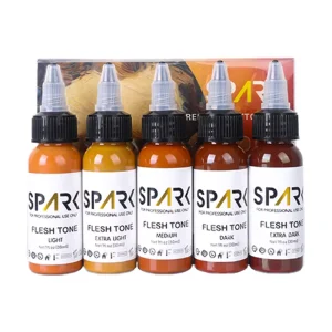 Spark Professional Organic 30ml Bottle 5 Color Skin Tone Ink for Permanent Makeup and Body Art