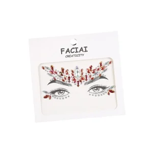 Sparkling Acrylic Rhinestone Embellished Face Jewels Stickers for Festivals Parties and Cosplay