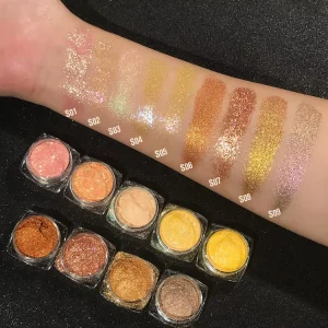 Sparkly Eye Shadow Loose Powders Eyes Makeup Permanent Diamond Glitter Eyeshadow Color Pigment Powder