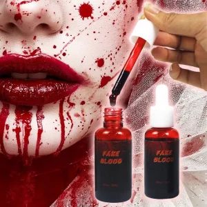 OEM ODM Non toxic Halloween Makeup for Zombie Vampire Fake Blood Kit Washable SFX Makeup Fake Blood Dripping Blood