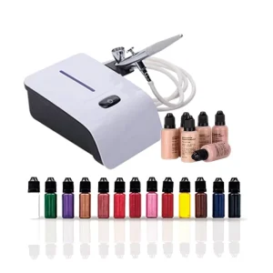 Split Dual Action Piston Compressor High Pressure Mini Airbrush Kit Cake Decorating Makeup Tanning Nail Art Airbrush