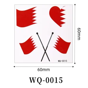 Sports National Team Football Face Tattoo Stickers Waterproof Temporary Tattoos for Soccer Game Fans