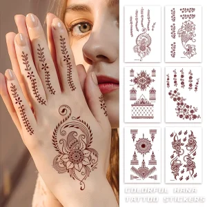Spot Hand Back Haina Tattoo Stickers with Sexy Patterns Waterproof and Non Toxic Temporary Tattoo Stickers