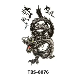 Spot Men’s Tribal Arm Paper Fashionable Body Temporary Tattoo Stickers with Herbal Ink Non Toxic & 14 Days Keep