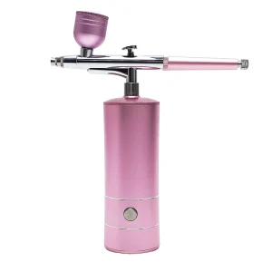 Spray Gun Pink Portable Mini Air Brush Nail Art Tool Cordless Compressor Ombre Spray for Nails
