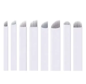 Stainless Steel 0.25mm Eyebrow Tattoo Needle for Permanent Makeup Microblading