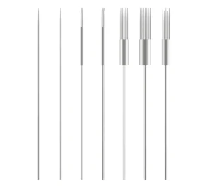 Stainless Steel 1RL Microblading Eyebrow Tattoo Needles Permanent Makeup Tool