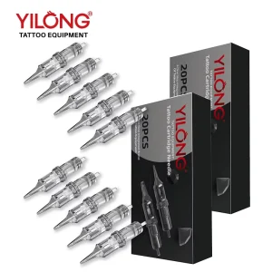 Stainless Steel 20pcs Tattoo Cartridge Disposable 1007 1207 1009 1209 RL RS CM M1 Pen Machine Needles Permanent