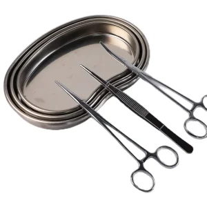 Stainless Steel 304/201 Kidney Shape Surgical Tray Medical Dental Disinfection Tray