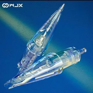 Stainless Steel Disposable Tattoo Cartridges 1RL 3RL Long Tapper Tattoo Needles OEM Permanent Makeup EO Gas