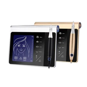 Stainless Steel Electric Permanent Makeup Machine with 3 Speed for Eyebrow Eyeliner Lips Tattoo
