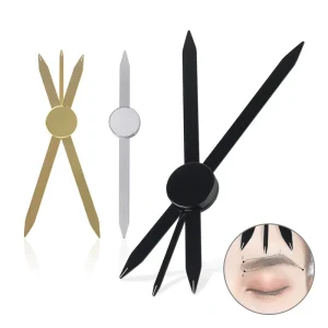 Stainless Steel Eyebrow Template Mapping Ruler Eyebrow Tattoo Design Ruler Brow Microblading Permanent Makeup Accessories