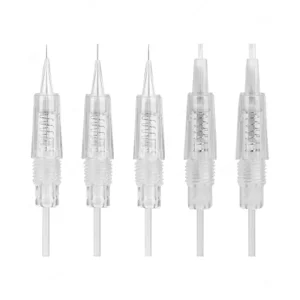Stainless Steel Nano Sterile Microblading Needles White Plastic Lip Eyebrows Tattoo Machine 10pcs box Permanent Makeup