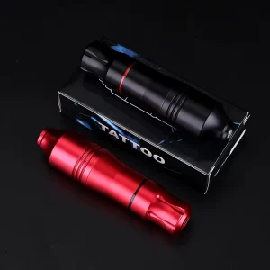 Stainless Steel Rotary Tattoo Pen Machine Powerful Motor RCA Clip Cord Cartridge Gun for Beginners