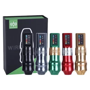Stainless Steel Wireless Tattoo Machine USB C Charging Professional Tattoo Artists Permanent Tattoo Supply Stable