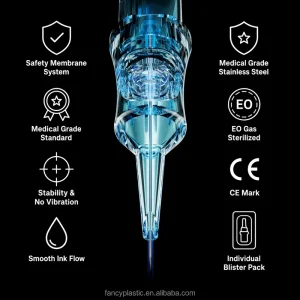 Standard Tattoo Cartridge Needles Cost-effective Daily Driver Surgical Stainless Steel EO Gas Sterilized 20pcs