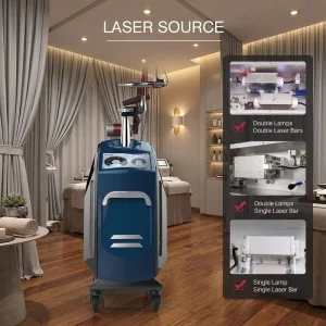 Standing Picosecond Nd Yag Laser Equipment High Energy Long Arm Design for Professional Beauty Clinics