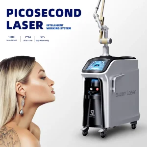 Standing Q Switch Nd Yag & Picosecond Laser Machine Tattoo Removal 532nm 755nm 1064nm 1320nm