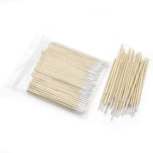 Sterile Clean Medical Eyelash Microblading Brow Cotton Tip Bamboo Swab Applicator Stick Bud Tattoo Wooden Pointed
