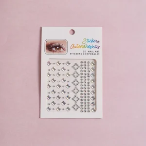 Stick on Nail Face Eye Art Stickers Crystal Jewels Sticker Multicolour Different Shape Diamond Stickers for Girls