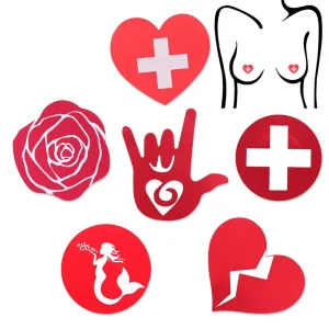 Sticky Nipple Covers for Women Sexy Nipple Pasties Sticker Breast Sticker Sexy Boobs Cover Custom Pasties