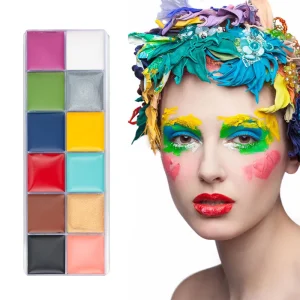 Stock Kid-Friendly Children’s 12 Colors Glow in Dark Face Body Oil Paint Set Safety Certified Customizable Colors Fast