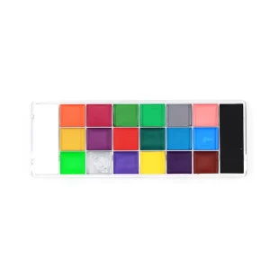 Stock Kid Friendly Children’s 20 Colors Glow Dark Face Body Oil Paint Set Safety Certified Customizable Colors 380g Fast