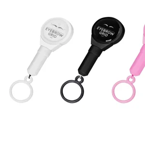 Stretchable Permanent Tattoo Stencil Ruler for Easy Customizable Eyebrow Positioning