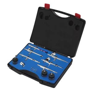 Studio Airbrush Set AB 613 for Hobby Makeup Cake Decoration Painting Tattoo Arts and Crafts