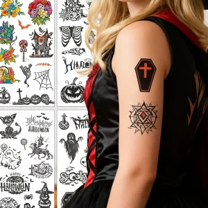 Sublimation Tattoo Sticker Blanks Customized Patterns Heat Transfer DIY Stickers Decorative Adhesive Decals