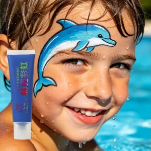 Summer Kids Liquid Waterproof Sweatproof Non Toxic Natural Plant Body Painting Pigment Long Lasting No Fade Party Festival Pool