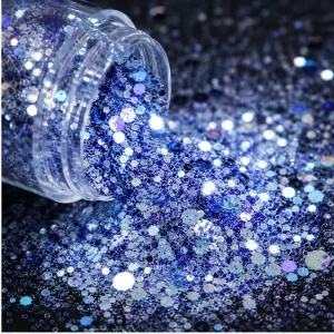 Super Shiny Hexagon Sequins Chunky Glitter Mix Powder For Hair Art Epoxy Resin Tumblers Slime Painting