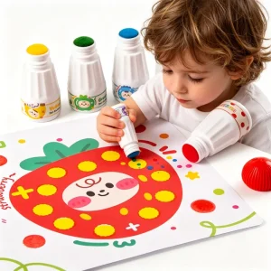 Superdots Kids Drawing Dot Painting Marker 18mm 30ml Bingo Dabber Marker Vibrant Colorful Doodle Washable Graffiti Art Marker