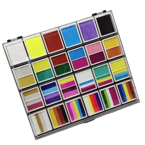 Supplier Direct 24-Color Natural Plant-Based Water-Activated Non-Toxic Washable Professional Face Body Paint Sets