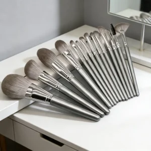 Support Customization Professional Soft Synthetic Fibre Brush Set Precise Contour Highlight Face Blending Makeup Brush Set