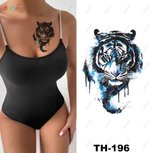 Sweatproof & Waterproof Realistic Body Art Shoulder Calf Leg Neck Half Arm Temporary Colorful Ink Tattoo Stick