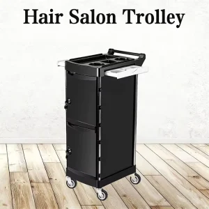 T-20 Salon Furniture Trolley High Capacity Hairdressing Tool Cart Black Rolling Storage Cart