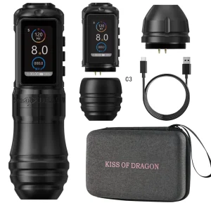 T1 2000mAh 4.0mm Stroke Wireless Rotary Tattoo Machine Pen Electric Direct Drive Tattoo Gun for Body Art