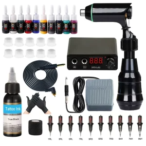 T2 Tattoo Motor Machine Set 1.5A Constant Current Voltage Regulation Tattoo Power Tattoo Tool Set