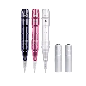 TG002 Double Battery Digital Stainless Steel High-Speed Rotary Tattoo Pen Electric Wireless Permanent Makeup Machine