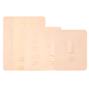 TH082 Silicone Full Face Synthetic Skin Blank Eyebrow Lip Practice Tool 2mm Thickness Individual Permanent Makeup Training