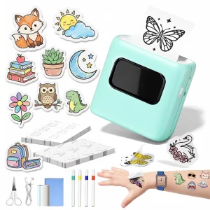 TK20 Temporary Tattoo Maker for Kids, Custom Temporary Tattoos Toys for 6+ Year Old Girls, Paint with Water Kits