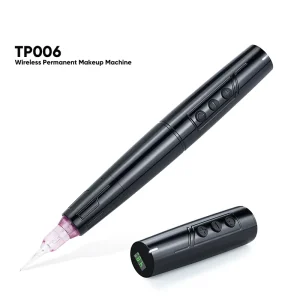 TP006 Wireless Tattoo Machine Cordless PMU Dermografo Maquina De Tatuajes with 2 Batteries
