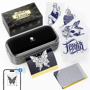 TP31 Tattoo Stencil Printer Mini Tattoo Printer With 30pcs Transfer Paper Bluetooth For Tattoo Beginners