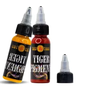 TY021 Precision Tip Bottle Package CNC Triple Black 30ML Professional Tattoo Ink Customized Color