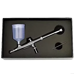 TY92711L Gravity Feed AirBrush Perfect for Face Body & Fine Detail Work Fine Art Nail Art 0.3 mm Tip 40 ML Fluid Cup