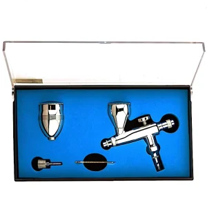 TY92721AK Gravity Feed AirBrush Perfect for Face Body & Fine Detail Work Fine Art Nail Art 0.3 mm Tip 5 ML & 13 ML Fluid Cup