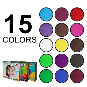 Tag Parties Rave Art Halloween Party 18 Colors Erasable Washable Eco-Friendly Non-Toxic Chinese Face & Body Paint